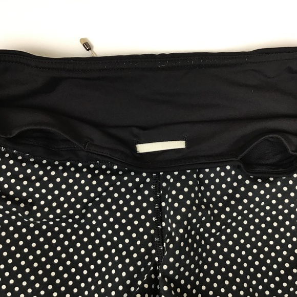 Lululemon Black Polka Dot Speed Up Shorts 2.5” - Picture 9 of 11